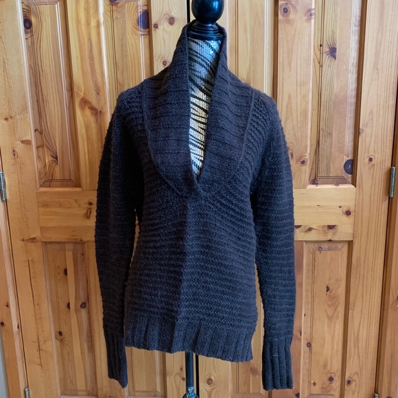 GAP Sweaters - Gap chocolate sweater with draped neckline GAP Sweaters - Gap chocolate sweater with draped neckline